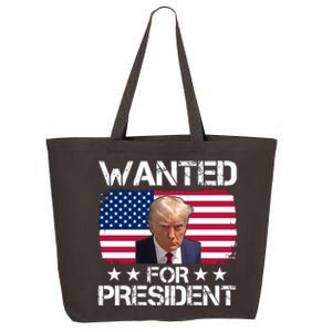 Wanted For President Donald Trump USA Election 25L Jumbo Tote