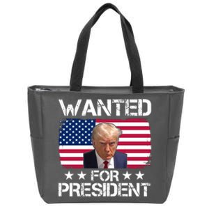 Wanted For President Donald Trump USA Election Zip Tote Bag