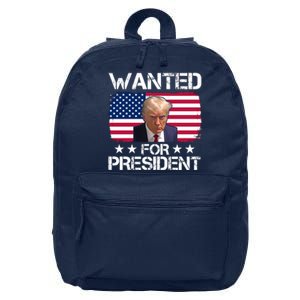 Wanted For President Donald Trump USA Election 16 in Basic Backpack