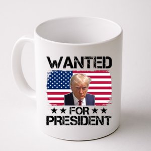 Wanted For President Donald Trump USA Election Coffee Mug