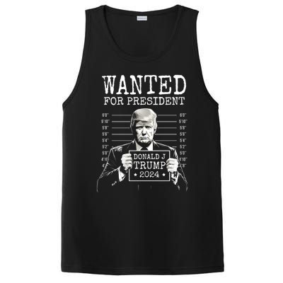 Wanted For President 2024 Donald Trump Great Gift PosiCharge Competitor Tank