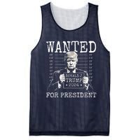 Trump mugshot Wanted For President 2024 Donald Trump Mesh Reversible Basketball Jersey Tank