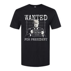 Trump mugshot Wanted For President 2024 Donald Trump Softstyle CVC T-Shirt