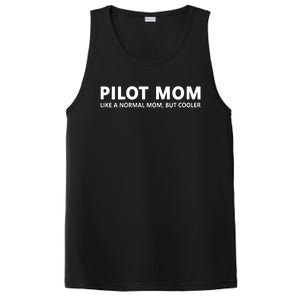 Womens Funny Pilot Mother Pilot Mom PosiCharge Competitor Tank