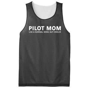 Womens Funny Pilot Mother Pilot Mom Mesh Reversible Basketball Jersey Tank