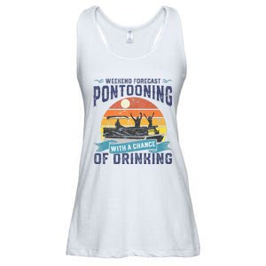 Weekend Forecast Pontooning Drinking Pontoon Boating Ladies Essential Flowy Tank