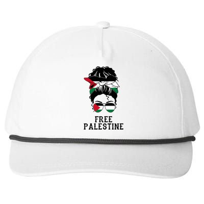 Wo Free Palestine Gift Snapback Five-Panel Rope Hat