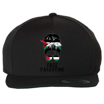 Wo Free Palestine Gift Wool Snapback Cap