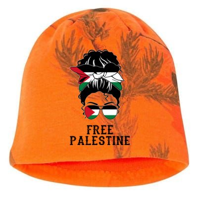 Wo Free Palestine Gift Kati - Camo Knit Beanie