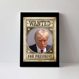 Wanted For President Funny Donald Trump Mugshot Canvas