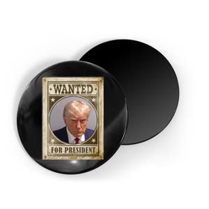 Wanted For President Funny Donald Trump Mugshot Magnet