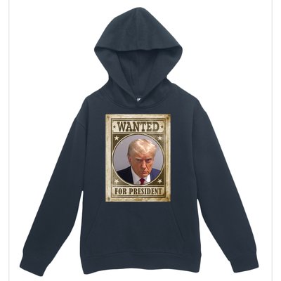 Wanted For President Funny Donald Trump Mugshot Urban Pullover Hoodie