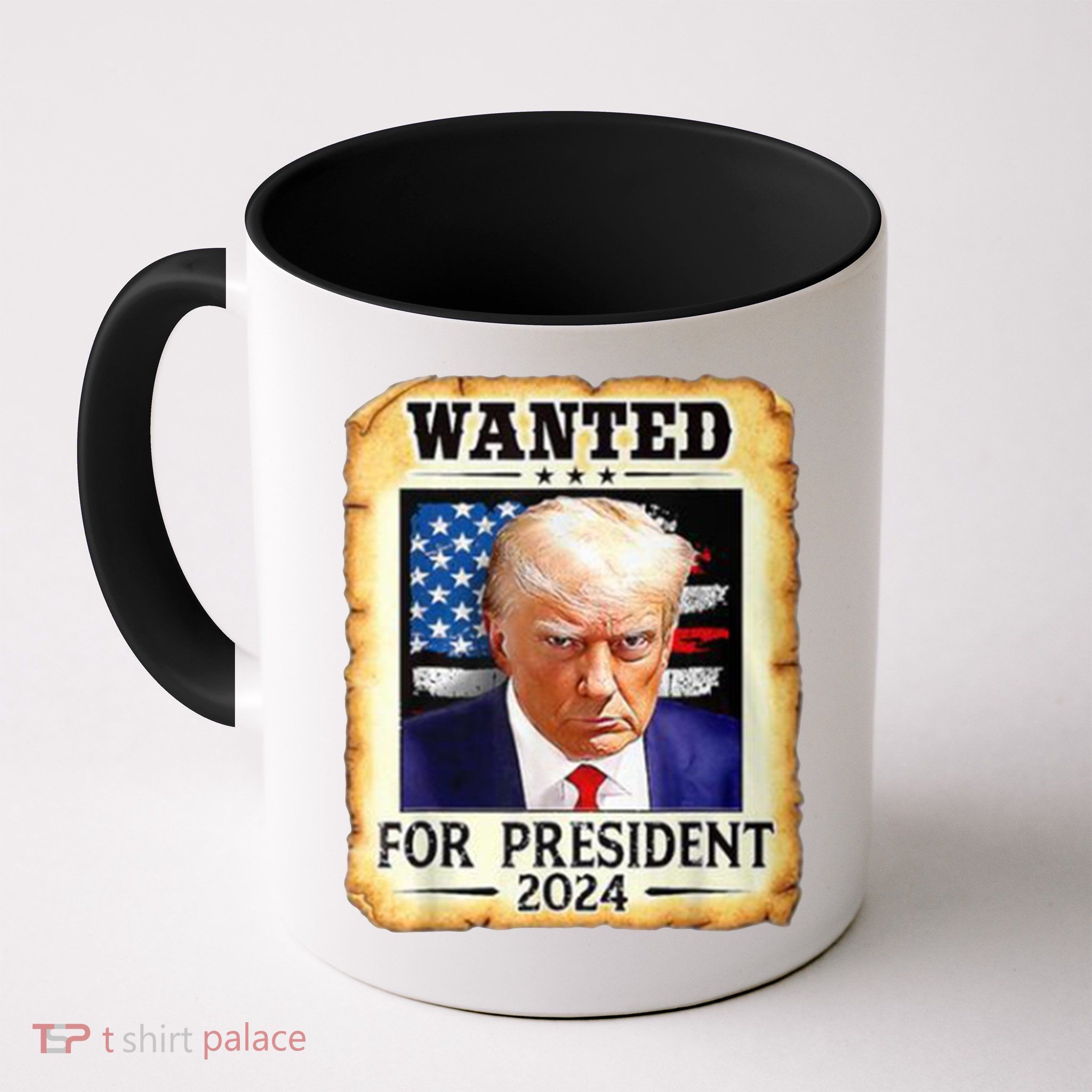 Wanted For President 2024 Donald Trump Coffee Mug