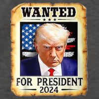Wanted For President 2024 Donald Trump Vector Backpack