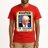 Wanted For President 2024 Donald Trump Tall T-Shirt