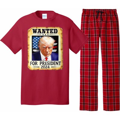 Wanted For President 2024 Donald Trump Pajama Set