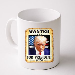 Wanted For President 2024 Donald Trump Coffee Mug