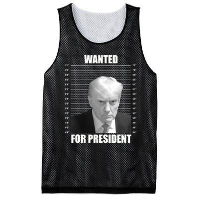 Wanted For President 2024 Trump Mug Shot Never Surrender Mesh Reversible Basketball Jersey Tank