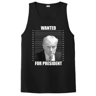 Wanted For President 2024 Trump Mug Shot Never Surrender PosiCharge Competitor Tank