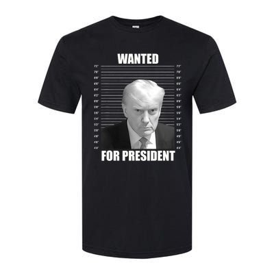 Wanted For President 2024 Trump Mug Shot Never Surrender Softstyle CVC T-Shirt