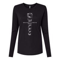 World Fucking Peace World Peace It Is Written Mmxxiv Snake Womens Cotton Relaxed Long Sleeve T-Shirt