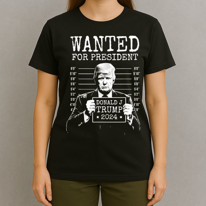 Wanted For President Donald Trump 2024 Mugshot T-Shirt