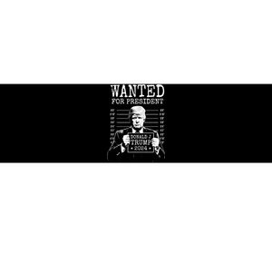 Wanted For President Donald Trump 2024 Mugshot Bumper Sticker