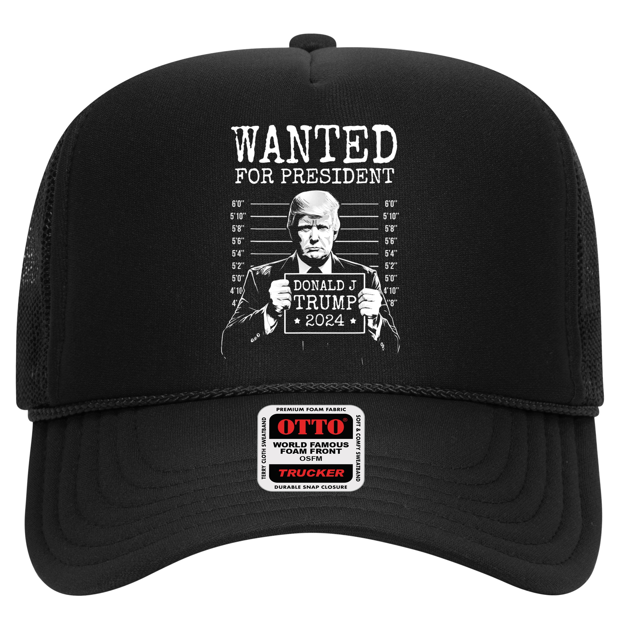 Wanted For President Donald Trump 2024 Mugshot Hat