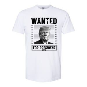 Wanted For President 2024 Vote Trump Softstyle CVC T-Shirt