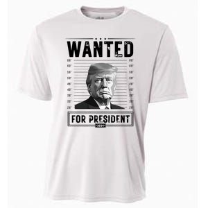 Wanted For President 2024 Vote Trump Cooling Performance Crew T-Shirt