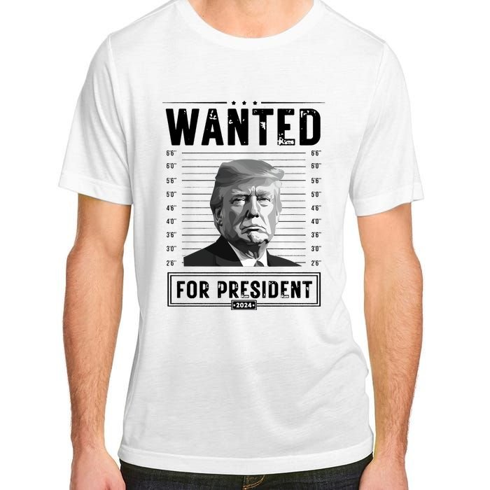 Wanted For President 2024 Vote Trump Adult ChromaSoft Performance T-Shirt