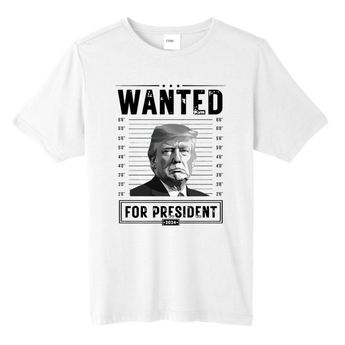 Wanted For President 2024 Vote Trump Tall Fusion ChromaSoft Performance T-Shirt