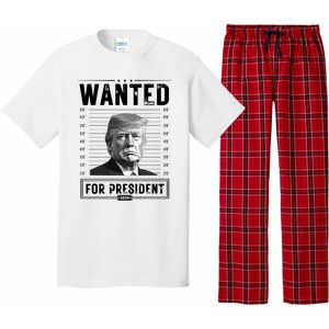 Wanted For President 2024 Vote Trump Pajama Set