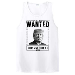 Wanted For President 2024 Vote Trump PosiCharge Competitor Tank