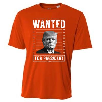 Wanted For President 2024 Vote Trump Cooling Performance Crew T-Shirt