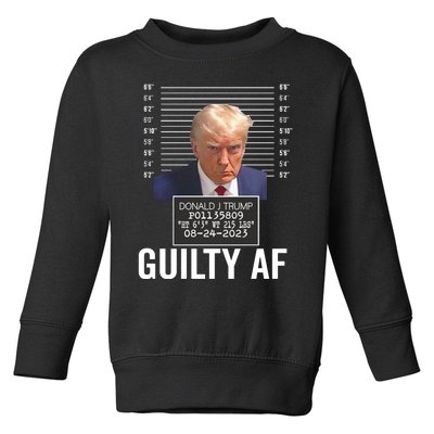 Wanted For President 2024 Trump Mugshot Toddler Sweatshirt