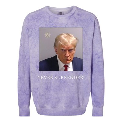 Wanted For President 2024 Colorblast Crewneck Sweatshirt