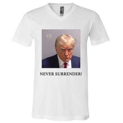 Wanted For President 2024 V-Neck T-Shirt