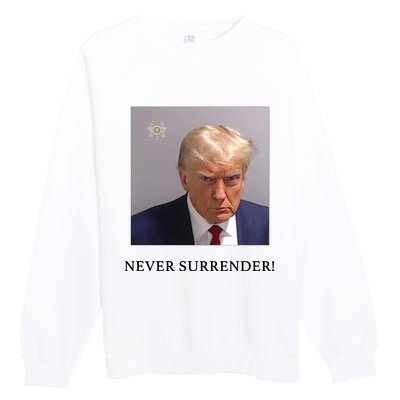 Wanted For President 2024 Premium Crewneck Sweatshirt