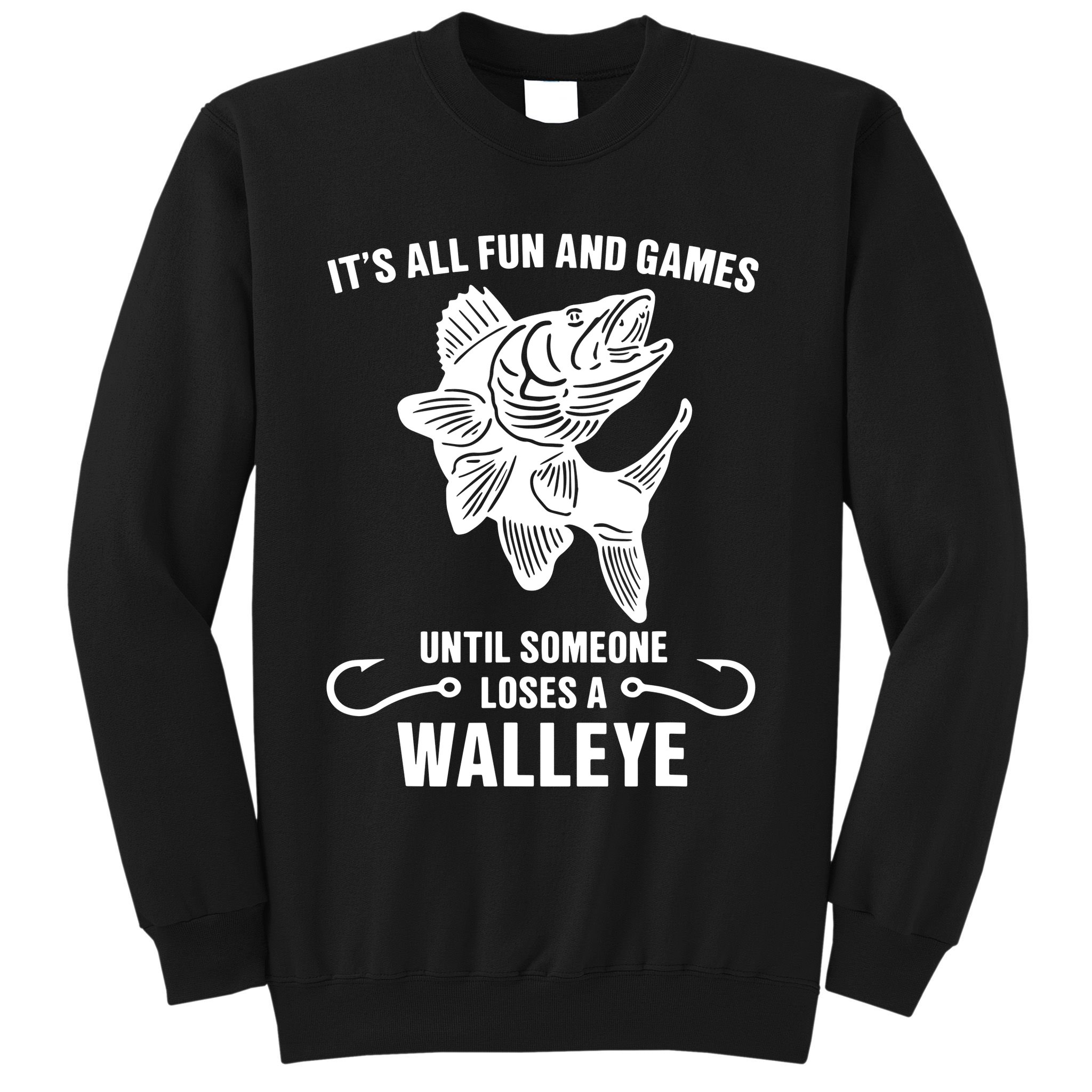 Walleye Fishing Pine Forest Treeline Fisherman Gift Sweatshirt
