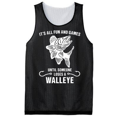 Walleye Fishing Pine Forest Treeline Fisherman Gift Mesh Reversible Basketball Jersey Tank