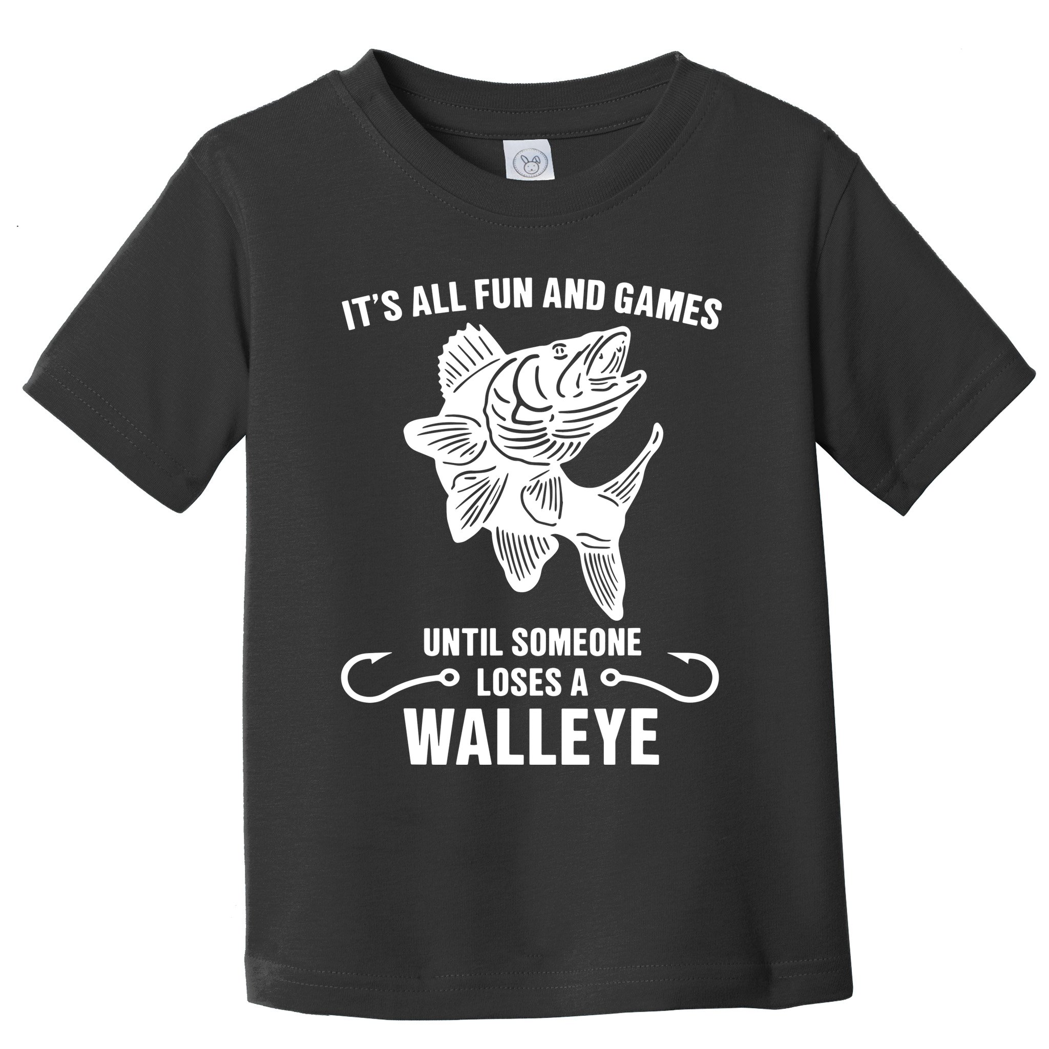 Walleye Fishing Pine Forest Treeline Fisherman Gift Toddler T-Shirt