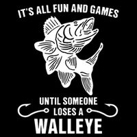 Walleye Fishing Pine Forest Treeline Fisherman Gift Kids T-Shirt