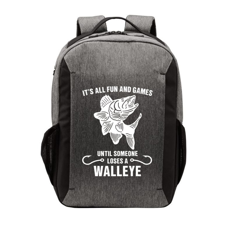 Walleye Fishing Pine Forest Treeline Fisherman Gift Vector Backpack