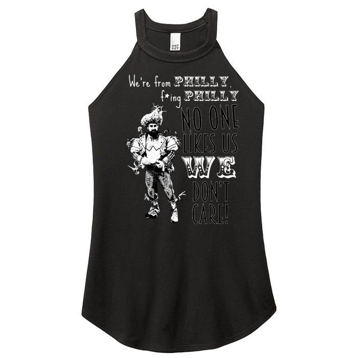 Were From P.H.I.L.L.Y No One Likes Us We Dont Care Women’s Perfect Tri Rocker Tank