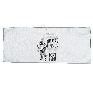 We're From Philly No One Likes Us We Don't Care Large Microfiber Waffle Golf Towel