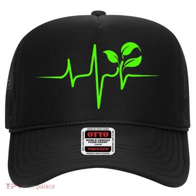 Whole Food Plant Based Vegan WFPB Vegetarian High Crown Mesh Back Trucker Hat