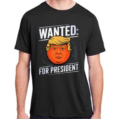 Wanted For President Trump Donald Trump For President 2024 Adult ChromaSoft Performance T-Shirt