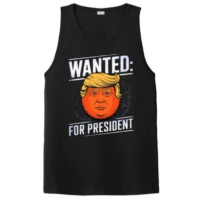 Wanted For President Trump Donald Trump For President 2024 PosiCharge Competitor Tank