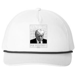 Wanted For President 2024 Snapback Five-Panel Rope Hat